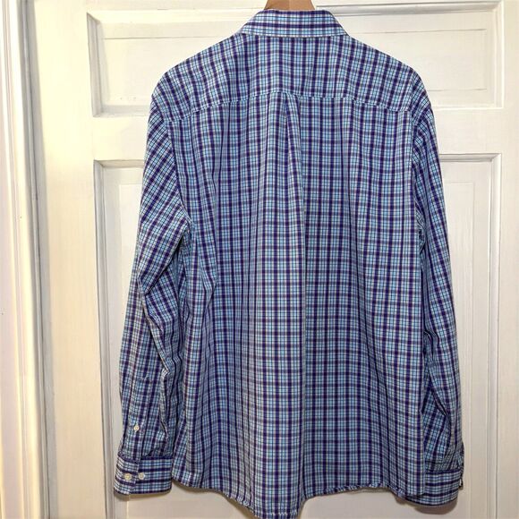 Johnnie-O Men's XL Cotton MultiColor Plaid Long Sleeve Button Down Shirt - Picture 5 of 8
